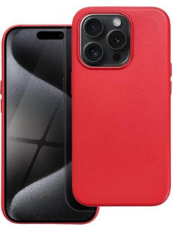 Θήκη κινητού Forcell Leather Mag Cover Compatible with MagSafe for iPhone 15 Pro Red