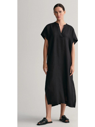 Gant Midi Καλοκαιρινό Καθημερινό Φόρεμα Μαύρο 4503225-G0019