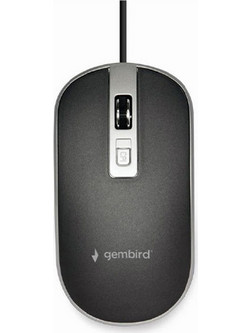 Gembird MUS-4B-06 Ενσύρματο Ποντίκι Black