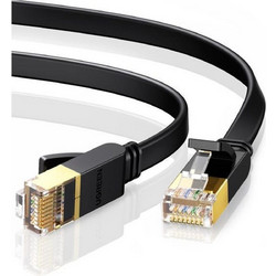Ugreen Flat U/FTP STP Cat.7 Καλώδιο Δικτύου Ethernet 3m Black