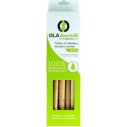 OLA BAMBOO BOX OF 6 BAMBOO STRAWS LAST PIECES