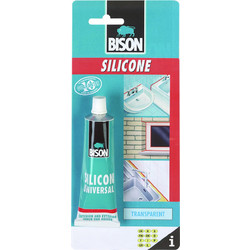 Bison - 66538 Σιλικόνη Αντιμουχλική 100% Όξινη - Για το μπάνιο και την κουζίνα - Διαφανής (069060002)