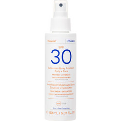 Korres Yoghurt Sensitive Skin Αντηλιακό Spray Προσώπου & Σώματος SPF30 150ml