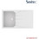 Sanitec Ultra Granite 805 Επικαθήμενος Νεροχύτης Γρανίτη Αντιστρεφόμενος Ματ Bianco 86x50cm