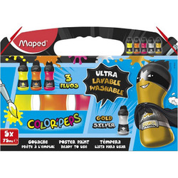 810012 ΤΕΜΠΕΡΑ 5Χ75ML FLUO + ΜΕΤΑΛΙΖΕ ΧΡΩΜ