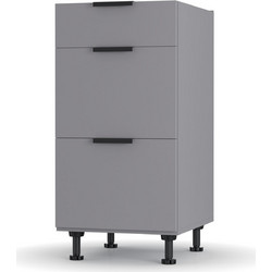 Craft Κάτω Ντουλάπι Συρταριέρα Γραφίτης 40x48x82cm LD1240C01