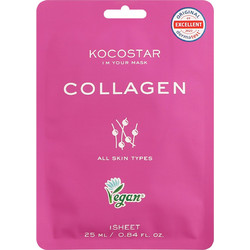 Kocostar Collagen Sheet Μάσκα Προσώπου για Καταπράυνση με Κολλαγόνο 25ml