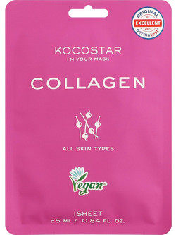Kocostar Collagen Sheet Μάσκα Προσώπου για Καταπράυνση με Κολλαγόνο 25ml