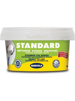 Mercola Standard Ακρυλικός Στόκος Σπάτουλας Έτοιμος για Χρήση 400gr Λευκός 07000