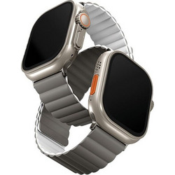 Uniq Revix Reversible Λουράκι Σιλικόνης Grey / White (Apple Watch 42 / 44 / 45 / 49mm)