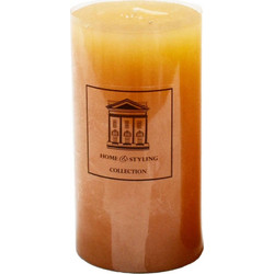 Κερί Marble 06-1816 Y13cm Orange Παραφίνη