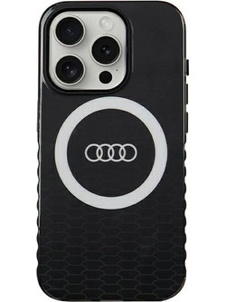 Audi IML Big Logo MagSafe case for iPhone 15 Pro - black