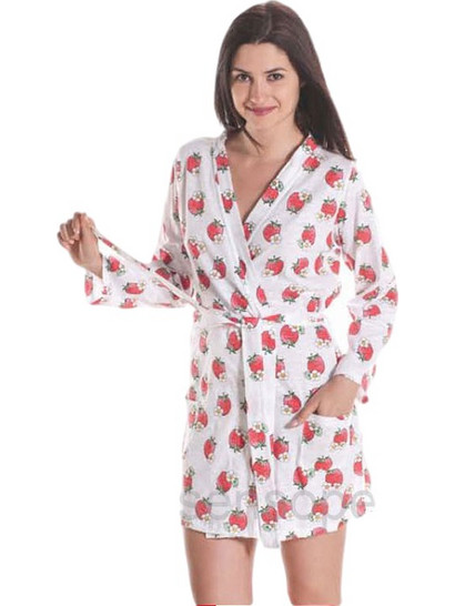 Amelie Ρόμπα Χειμωνιάτικη 14674 White
