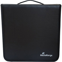MediaRange Media storage wallet for 500 discs, synthetic leather, black (MRBOX96)