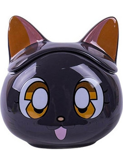 Κεραμική 3D Κούπα Sailor Moon Luna Cat Mug - Μωβ 350ml