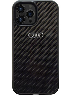 Audi Carbon Fiber iPhone 14 Pro Max 6.7" black/black hardcase AU-TPUPCIP14PM-R8/D2-BK