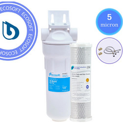 Ecosoft FPV12PECO Μονό Φίλτρο Νερού Κάτω Πάγκου 1/2" με Ανταλλακτικό Pure CTOP 2510-05
