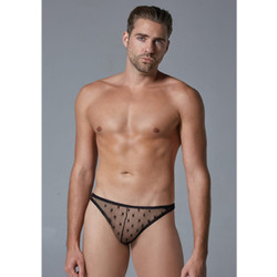 Allure Men's Star Thong Black