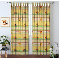 Vasilas Home Παιδική Κουρτίνα με Θηλιές 140x290 Winnie Pooh Honeyday 20 Yellow