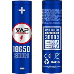 18650 Vap Procell IMR 3000mAh 30A - Norway Design