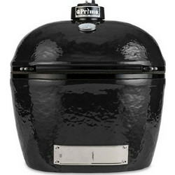 Primo Ceramic Grills Oval XL 400 Κεραμική Ψησταριά Κάρβουνου Στρογγυλή με Καπάκι και Ρόδες Επιφάνειας 64x47cm All-In-One