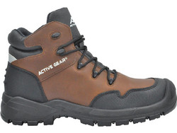 Active Gear A-FORCE Μποτάκια Ασφαλείας S3 Αδιάβροχα Καφέ