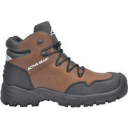 Active Gear A-FORCE Μποτάκια Ασφαλείας S3 Αδιάβροχα Καφέ