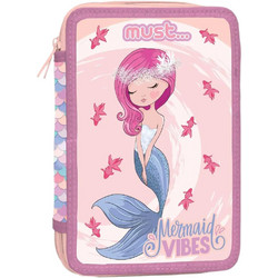 Must Mermaid Vibes Κασετίνα Γεμάτη με 3 Θήκες Ροζ 585743