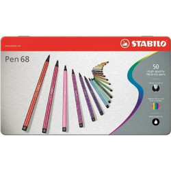 Μαρκαδόροι Stabilo 6820-6 Metal 50τμχ