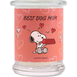 Κερί αρωματικό σε γυάλινο δοχείο Peanuts Best Dog Mom 250 γραμ