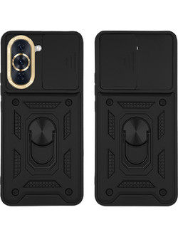 Sonique Ring Armor CamPro Back Cover Black (Huawei Nova 10 Pro)