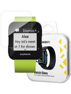 Wozinsky Full Glue Tempered Glass Tempered Glass For Garmin Forerunner 35 9H Full Screen Cover With Black Frame