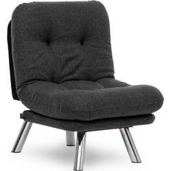 Papatya Πολυθρόνα Κρεβάτι Dark Grey Misa Small 859FTN2840 70x78x85cm