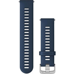 Garmin Quick Release 22mm Λουράκι Σιλικόνης Tidal Blue / Silver