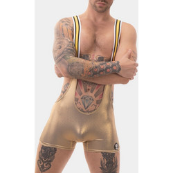 BARCODE BERLIN GLITTER BODYSUIT XMAS GOLD