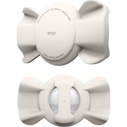 Elago Ribbon Pet Collar Case - Θήκη Premium Σιλικόνης Apple AirTag 2 / 1 για Κολάρο Κατοικιδίων - Stone (EAT-RIBBON-PET-ST)