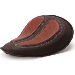 Danaborg, custom solo seat. Brown with light brown panels