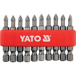 Yato YT-0477 Σετ 10 Μύτες Κατσαβιδιού Σταυρός Ph.1 x 50mm