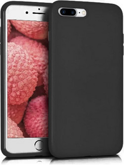 Back Cover Θήκη Λεπτής Σιλικόνης Matte για iPhone 7 Plus/ 8 Plus Μαύρο