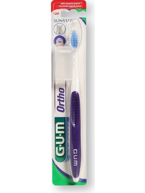 Gum 124 Ortho Soft Οδοντόβουρτσα Μωβ