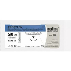 Medipac Ράμα Propylen Prolene 5/0 1x45cm 19mm (6631)