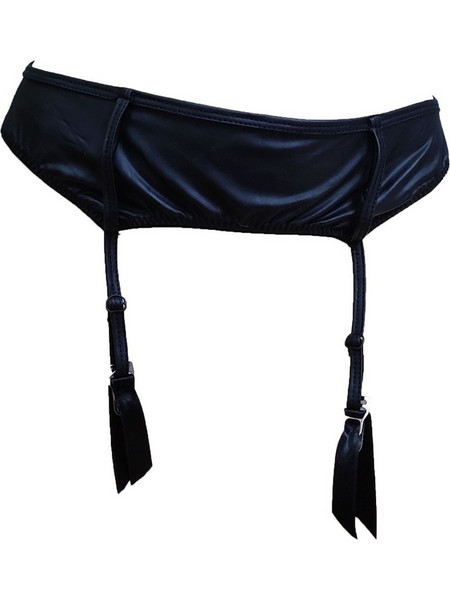 SEXY ΖΑΡΤΙΕΡΑ ONE SIZE ΣΙΝΙΛ ΜΑΤ ΔΕΡΜΑ FONTANA DI VITA ZA-30-1 - ΜΑΥΡΗ