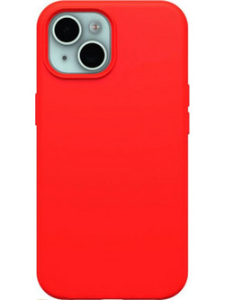 Θήκη Rubber Ενισχυμένης Σιλικόνης για iPhone 15 Κόκκινο