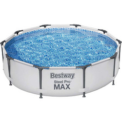 Bestway Steel Pro Max UNI-15580 Πισίνα Πλαστική με Μεταλλικό Σκελετό Φ305x76cm