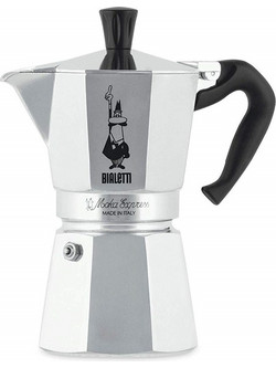 Bialetti Moka Express Moka pot 0.3 L Aluminium, Black