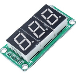 Static Drive 3 bit 7 Segment LED Display Module with 74HC595