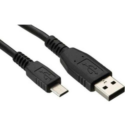 Data cable Powertech CAB-U129 Micro USB to USB 2.0 1,5m Black