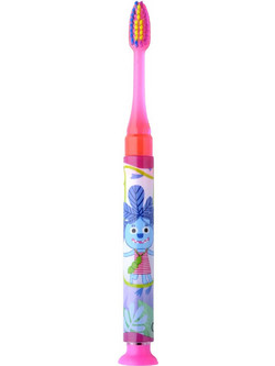 Gum 903 Junior Monster Light-Up Παιδική Οδοντόβουρτσα Ροζ
