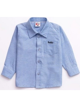 Βρεφικό πουκάμισο for Funky Kids αγόρι 6-24 μηνών 224-808104-1 Γαλάζιο