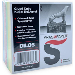 Skag Χαρτάκια κύβου Δήλος χρωματιστά κολλητά 500φ. 230865